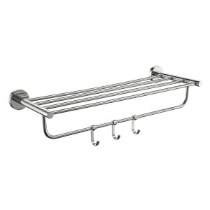 Ozone SS 304 Towel Rack for Bathroom | 24 inches |Towel Stand | Towel Hanger