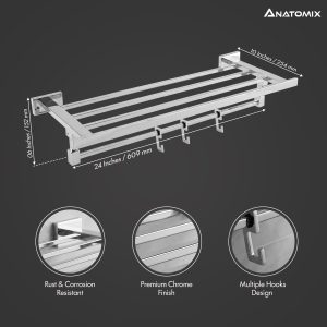 Edge Series SS-304 Towel Rack | 24 inches |