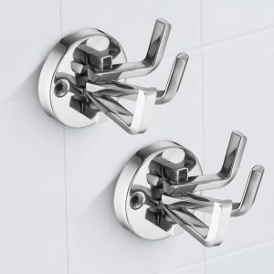 ANATOMIX Stainless Steel Robe Hook Cloth-Towel Hanger, Towel Hooks, Door Hooks for Hanging Clothes Bathroom Round